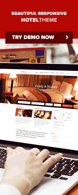 HotelEngine Comfy - WordPress Hotel Theme
