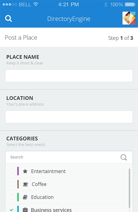 Wordpress Directory Theme Nearby Map Location Mobile Demo
