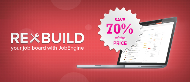 JobEngine 70% discount - Job Board Software, WordPress Job Board