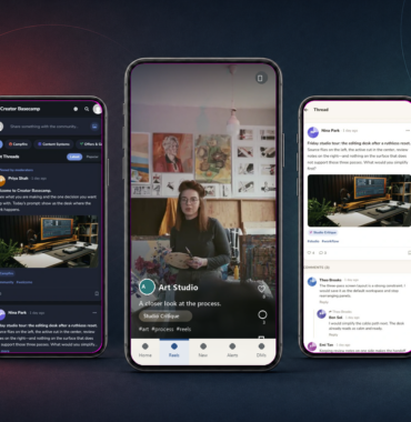a WordPress community theme with Reels